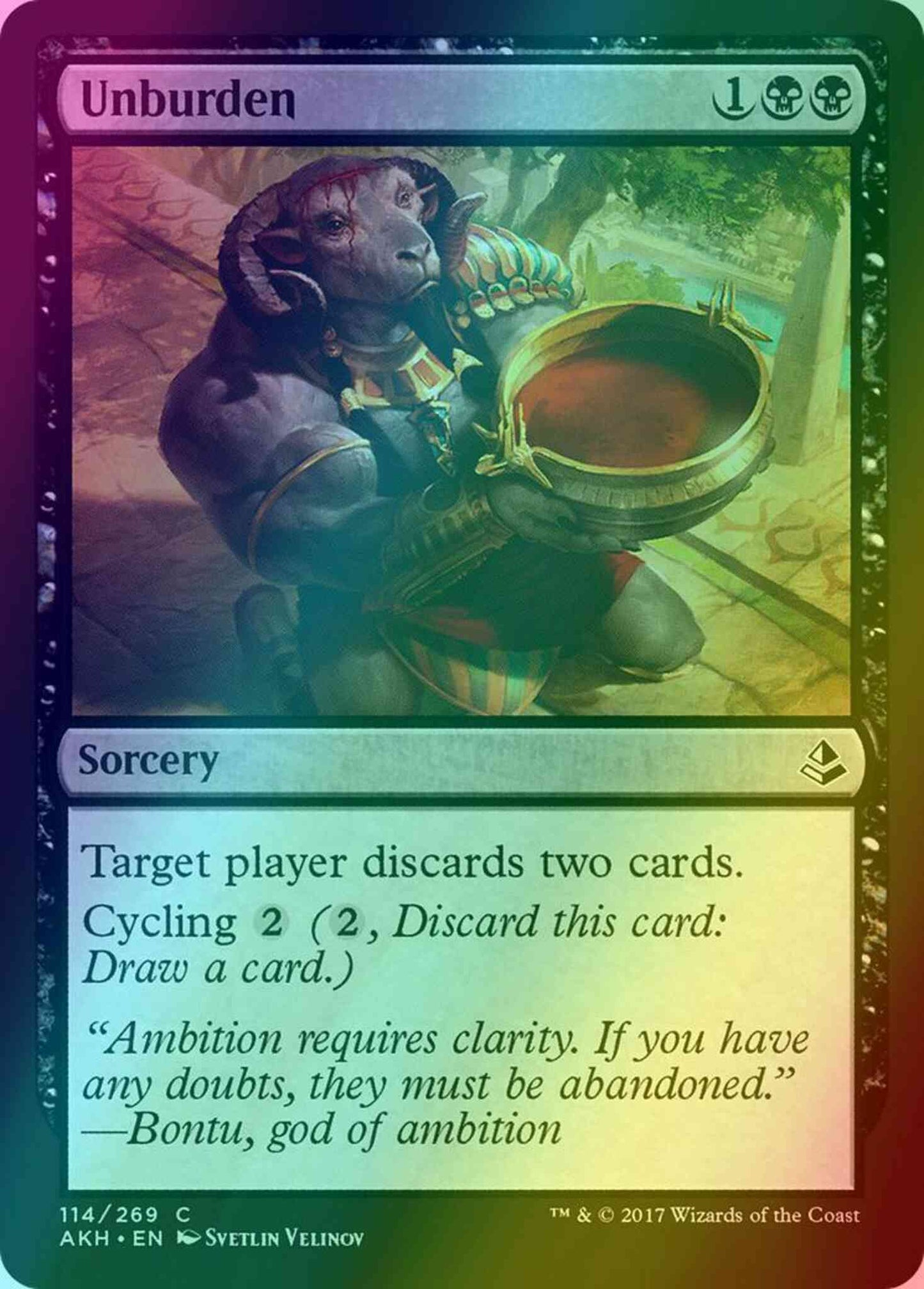 Unburden [114] [Amonkhet] [Foil]