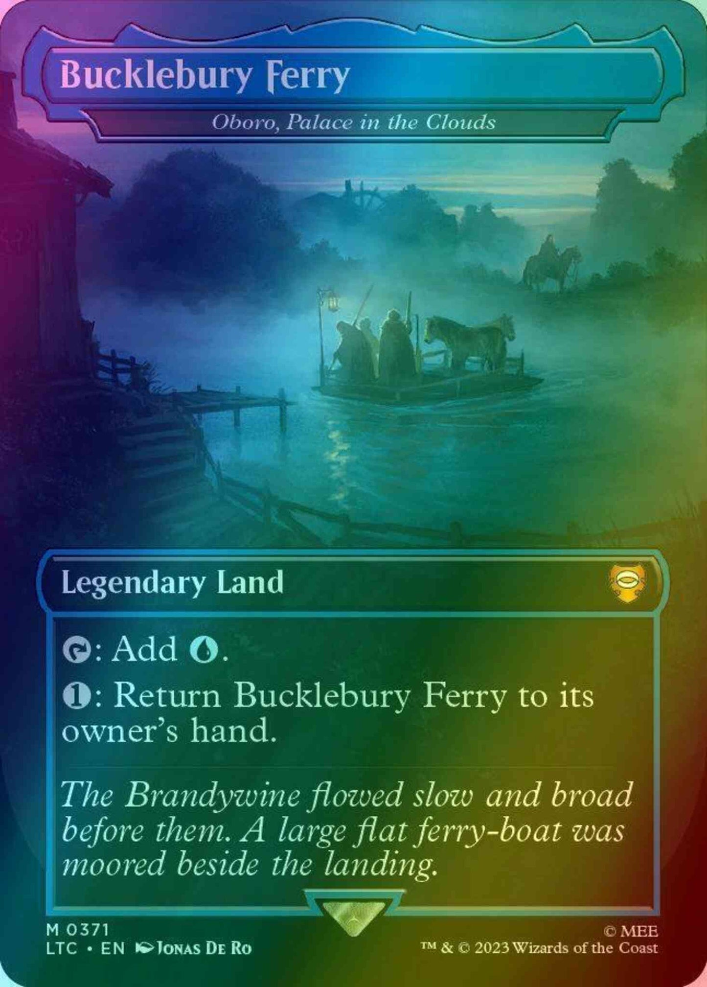 Bucklebury Ferry - Oboro, Palace in the Clouds [371] [Borderless] [Realms and Relics] [The Lord of the Rings: Tales of Middle-earth: Commander] [Foil]