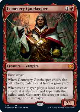 Cemetery Gatekeeper [304] [Fang Frame Showcase] [Innistrad: Crimson Vow] [Non-Foil]