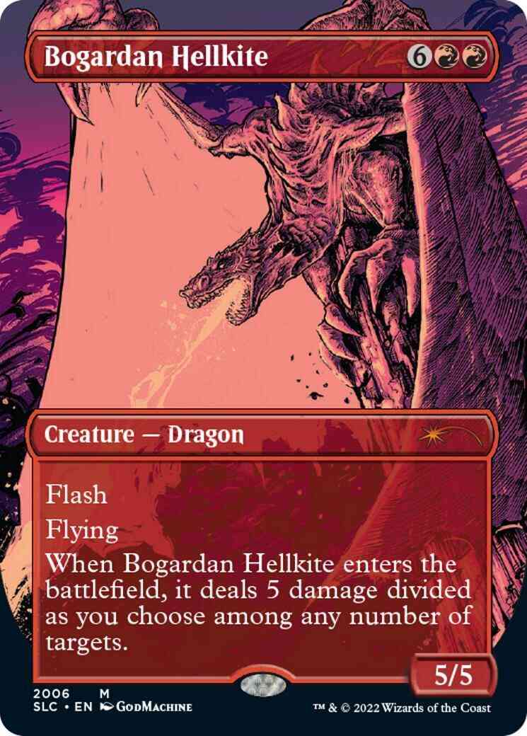 Bogardan Hellkite [2006] [Borderless] [30th Anniversary] [Secret Lair Countdown] [Non-Foil]