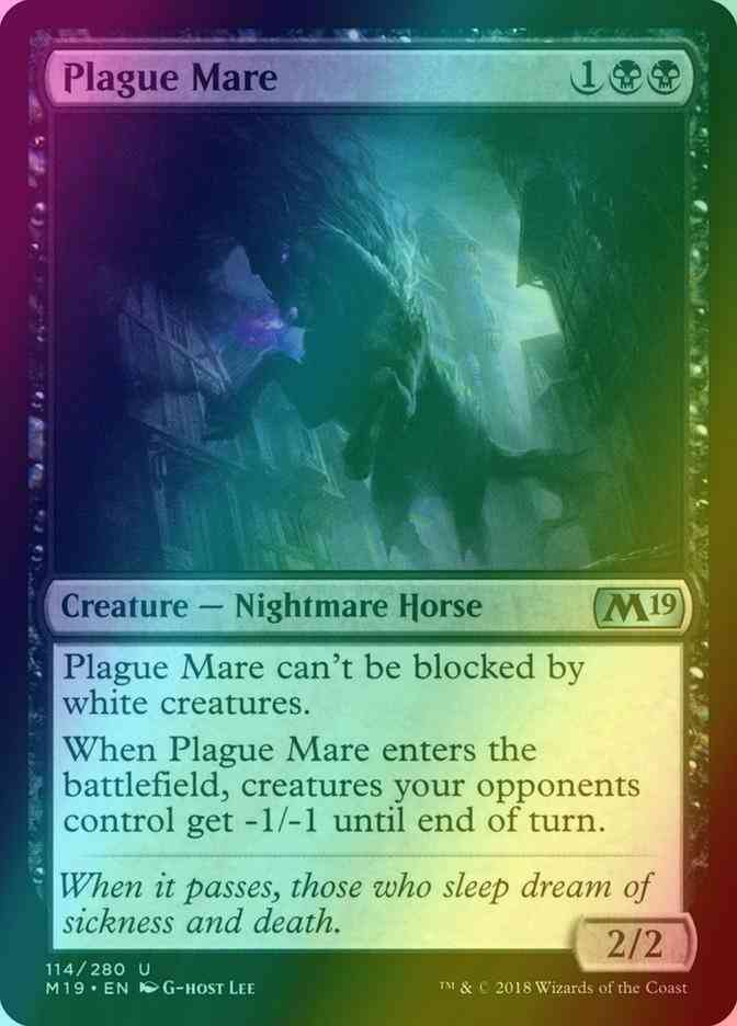 Plague Mare [114] [Core Set 2019] [Foil]