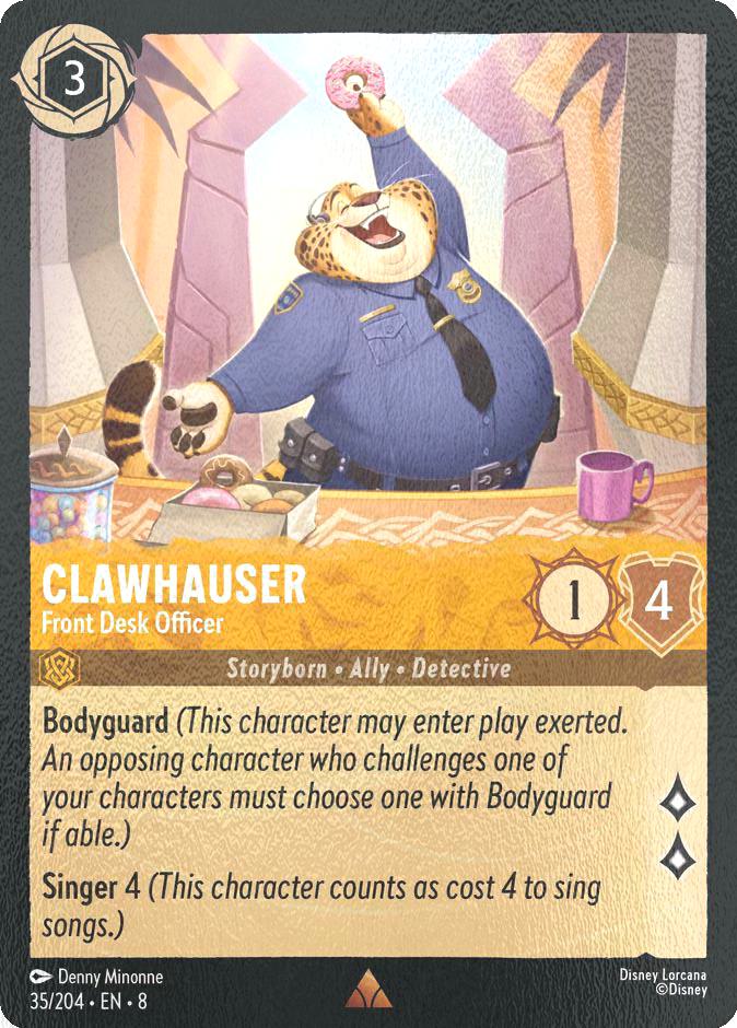 Clawhauser - Front Desk Officer - 35/204 [Reign of Jafar] [Cold Foil]