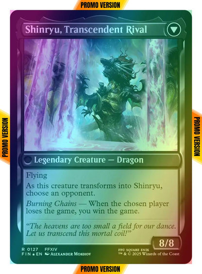 Zenos yae Galvus // Shinryu, Transcendent Rival [127s] [Prerelease] [FINAL FANTASY: Promos] [Foil]