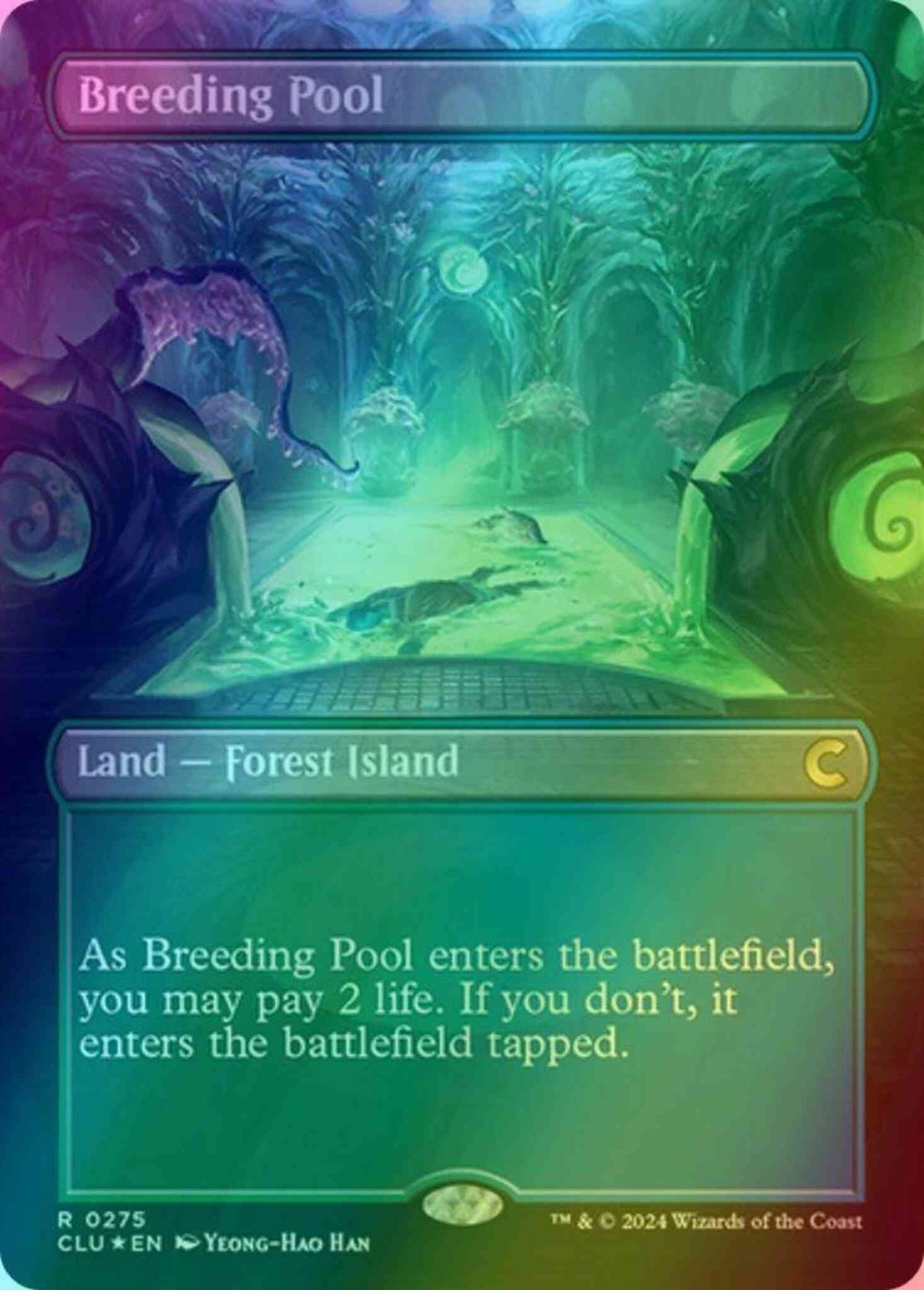 Breeding Pool [275] [Borderless] [Ravnica: Clue Edition] [Foil]
