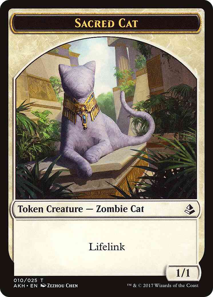Sacred Cat Token [10] [Amonkhet Tokens] [Non-Foil]