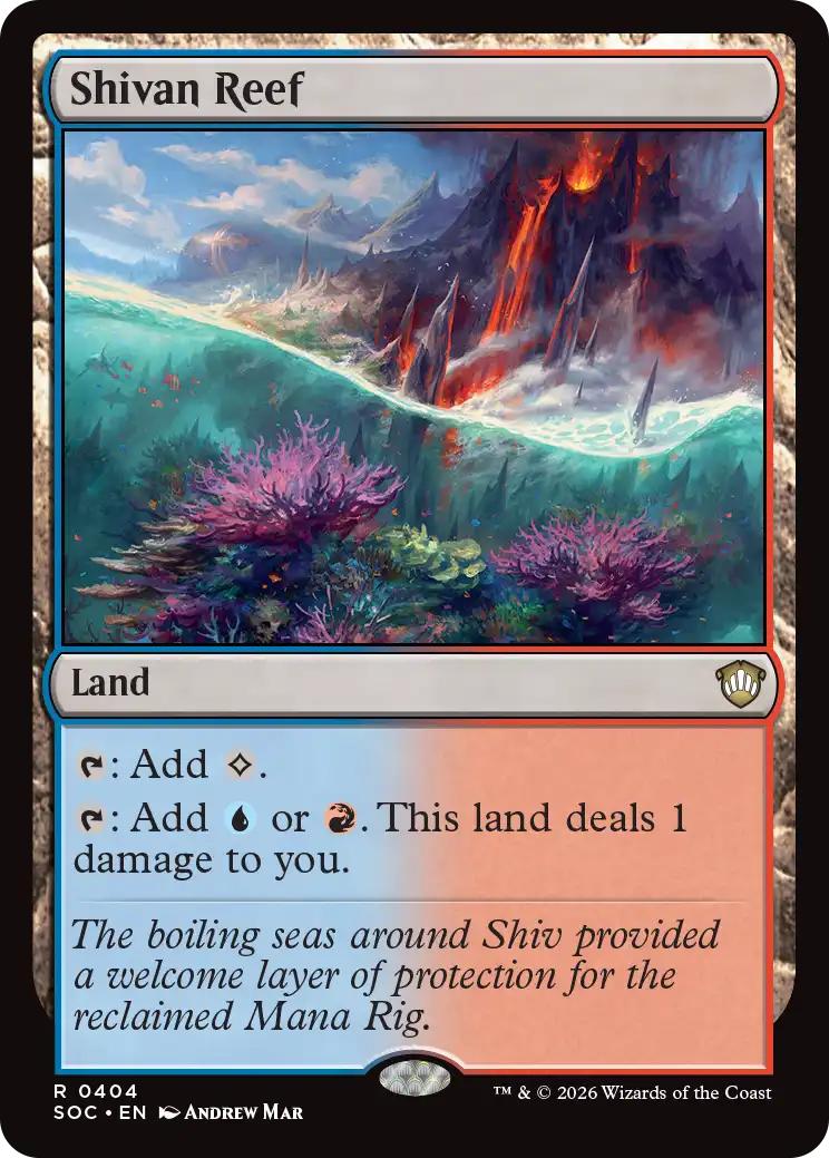 Shivan Reef [404] [Secrets of Strixhaven: Commander] [Non-Foil]