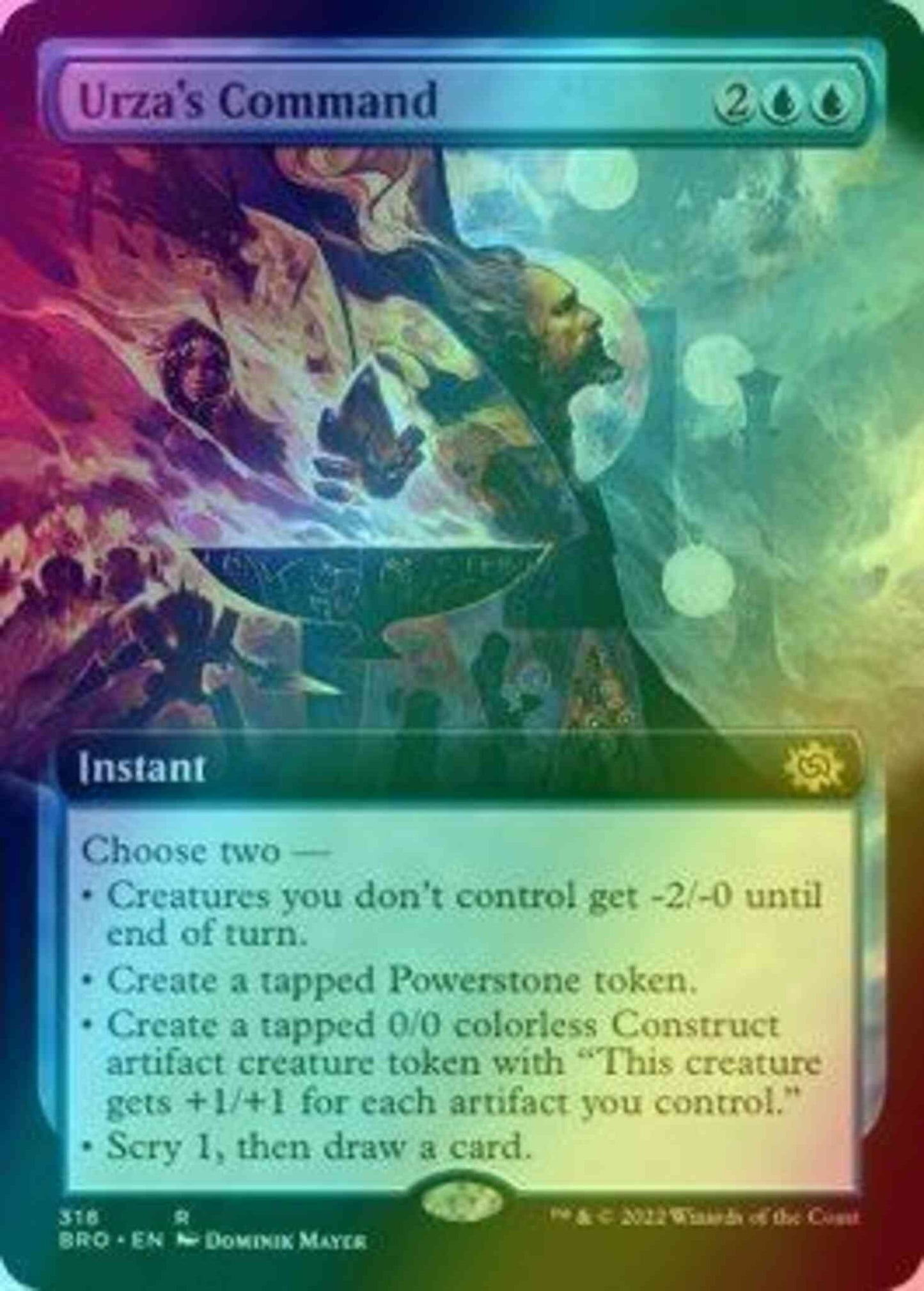Urza's Command [318] [Extended Art] [The Brothers' War] [Foil]