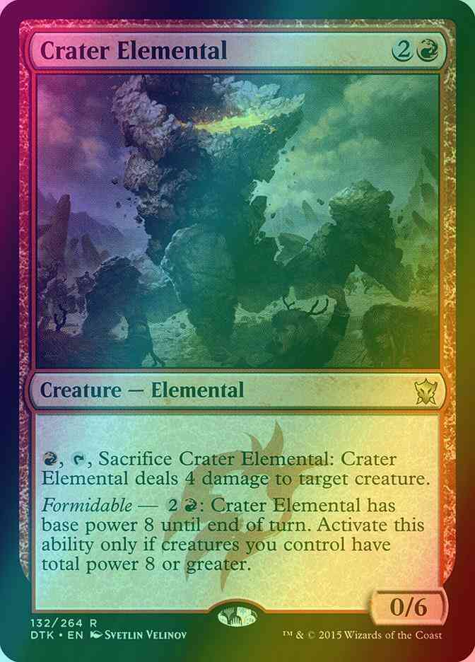 Crater Elemental [132] [Dragons Of Tarkir] [Foil]