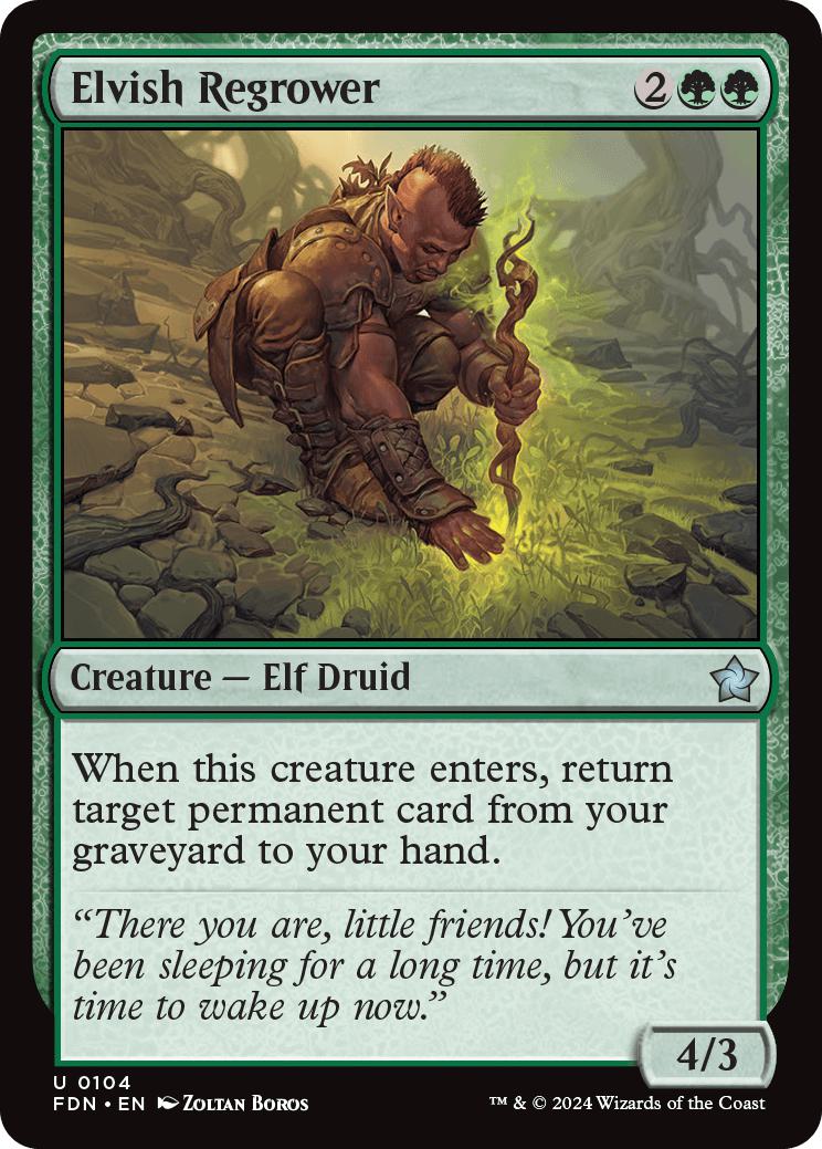 Elvish Regrower [104] [Foundations] [Non-Foil]