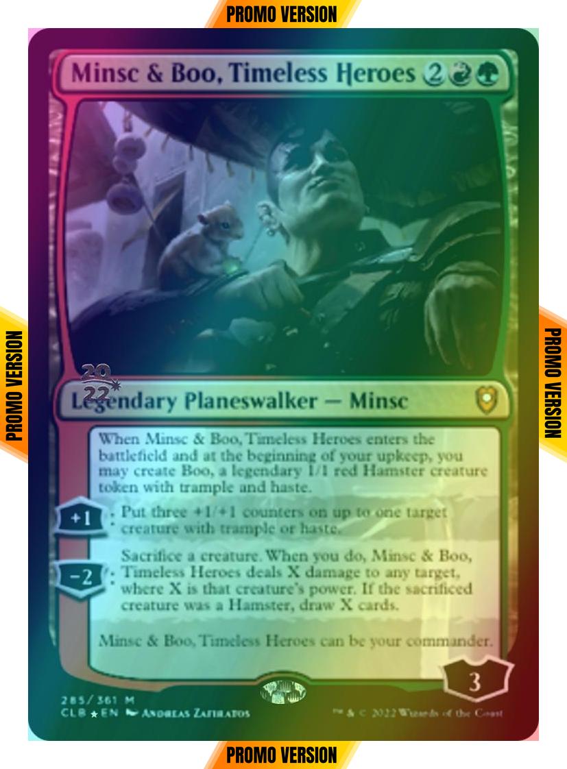 Minsc & Boo, Timeless Heroes [285s] [Prerelease] [Commander Legends: Battle for Baldur's Gate: Promos] [Foil]