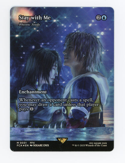 Stay with Me - Rhystic Study — Borderless|Foil — ID 18058