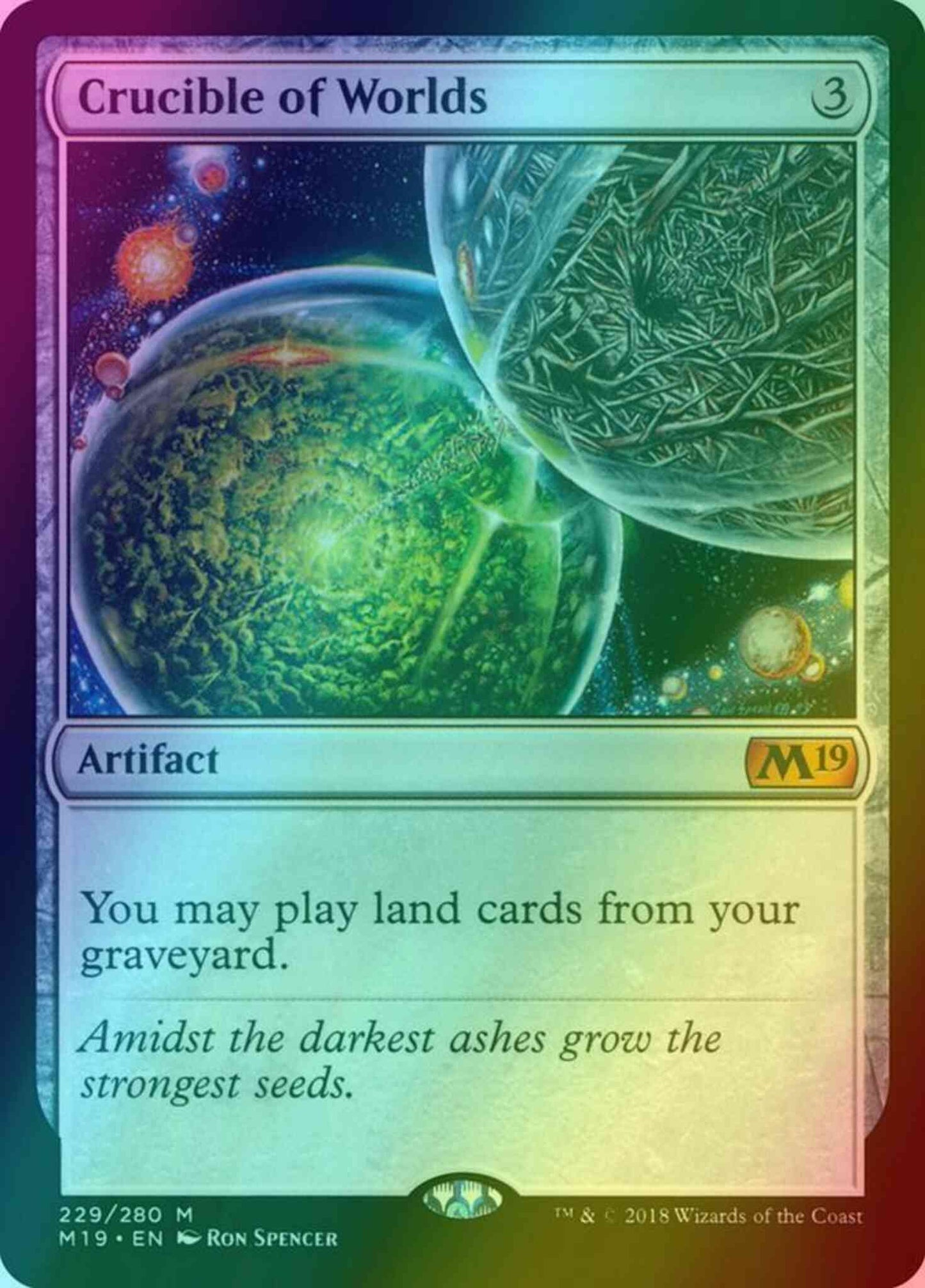Crucible of Worlds [229] [Core Set 2019] [Foil]