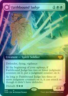 Faithbound Judge // Sinner's Judgment [348] [Extended Art] [Innistrad: Crimson Vow] [Foil]