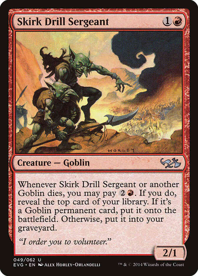 Skirk Drill Sergeant [49] [Duel Decks Anthology: Elves vs. Goblins] [Non-Foil]