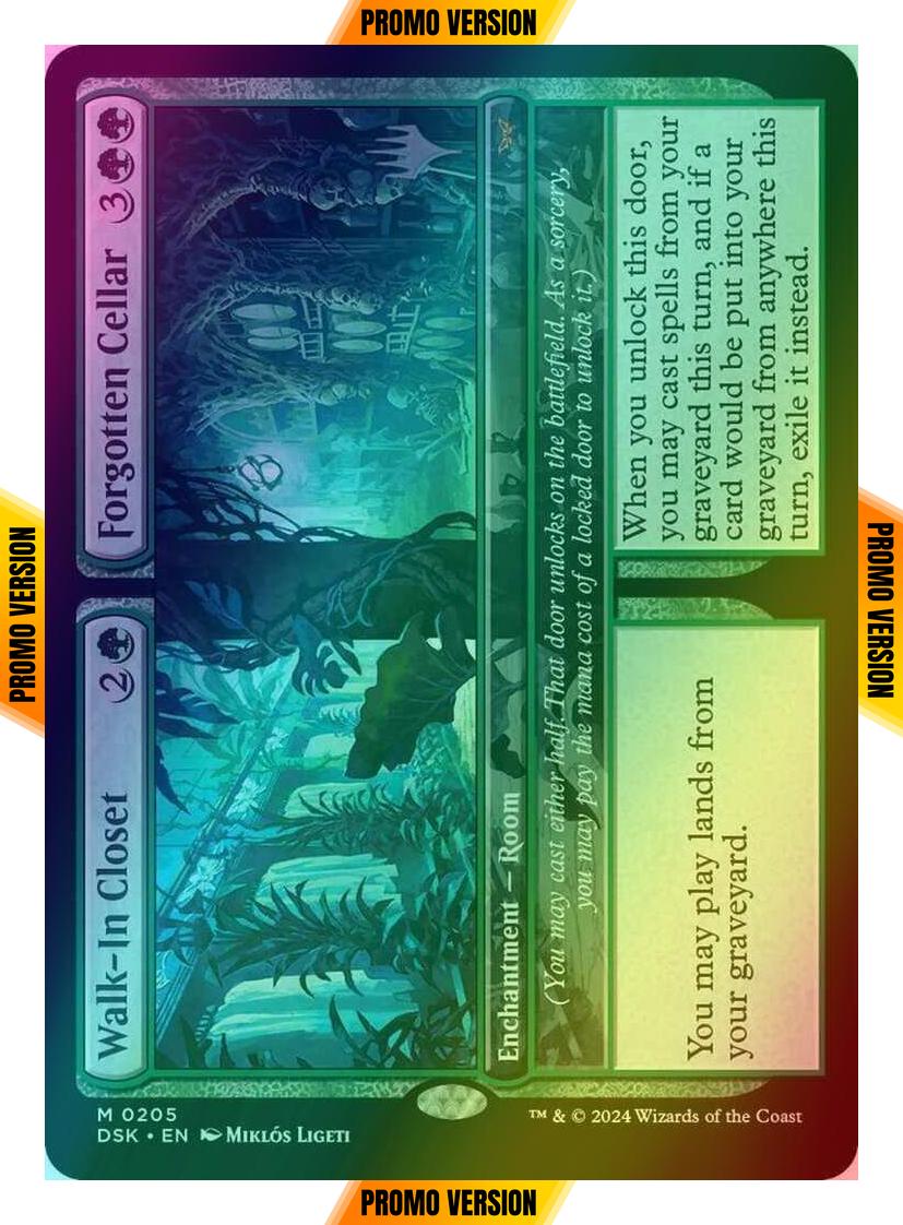 Walk-In Closet // Forgotten Cellar [205p] [Promo Pack] [Duskmourn: House of Horror: Promos] [Foil]