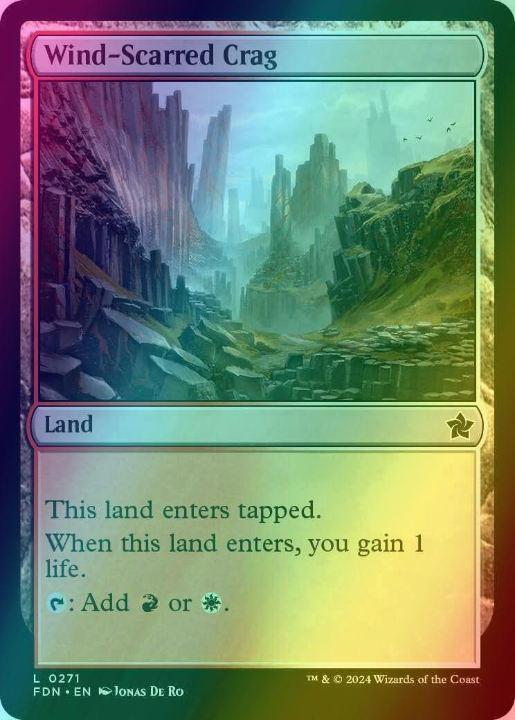 Wind-Scarred Crag [271] [Foundations] [Foil]