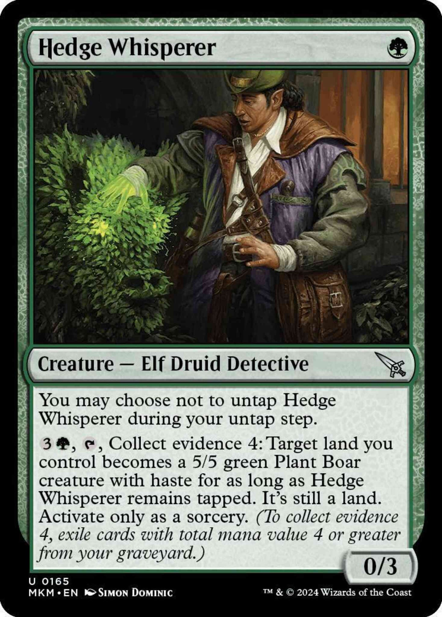 Hedge Whisperer [165] [Murders at Karlov Manor] [Non-Foil]
