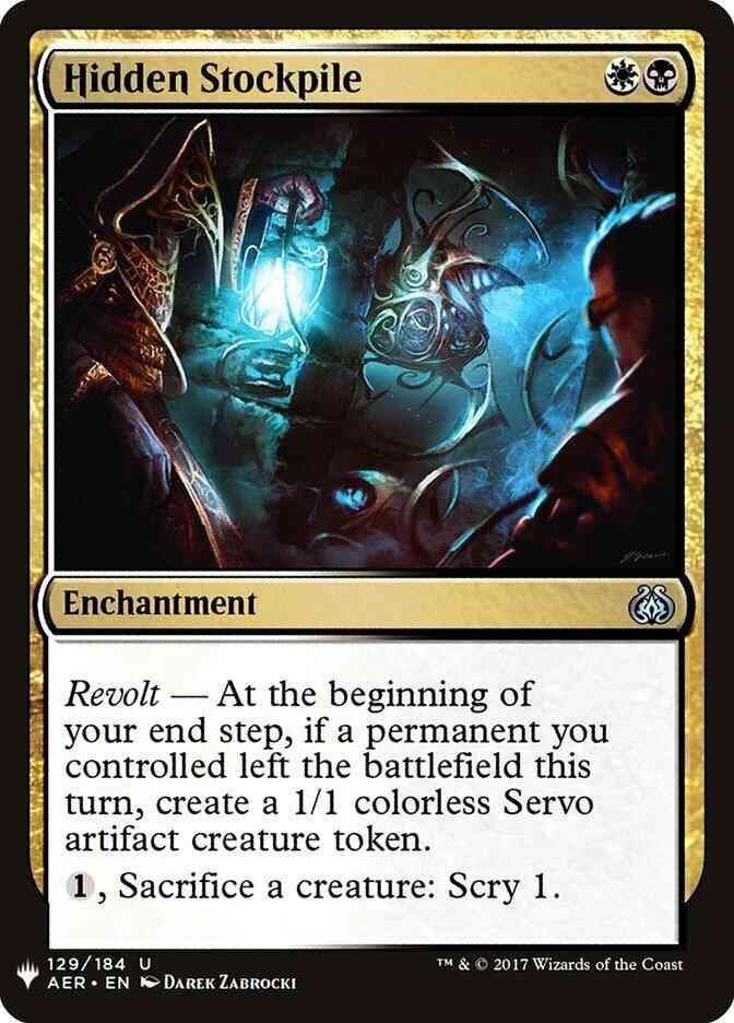 Hidden Stockpile [AER-129] [The List] [Non-Foil]