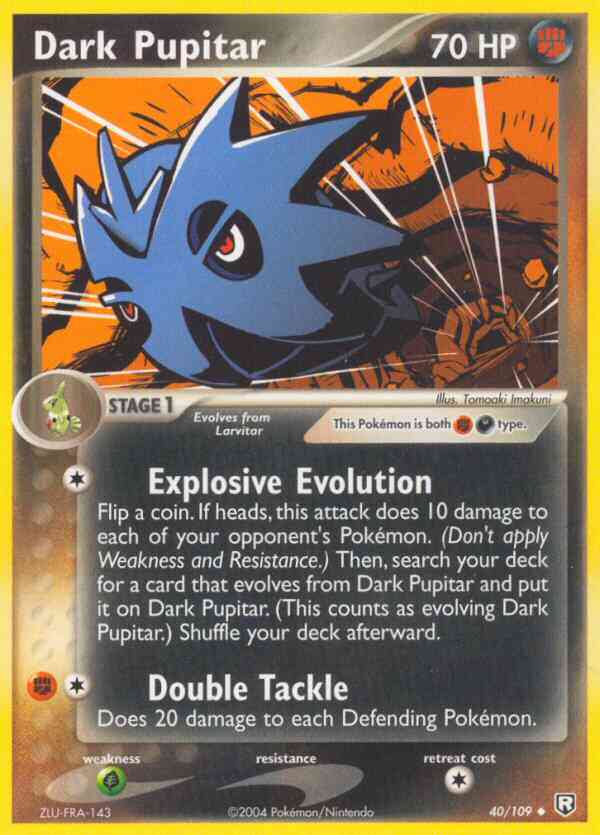 Dark Pupitar - 40/109 - Uncommon [ex7-40] [Non-Holo]