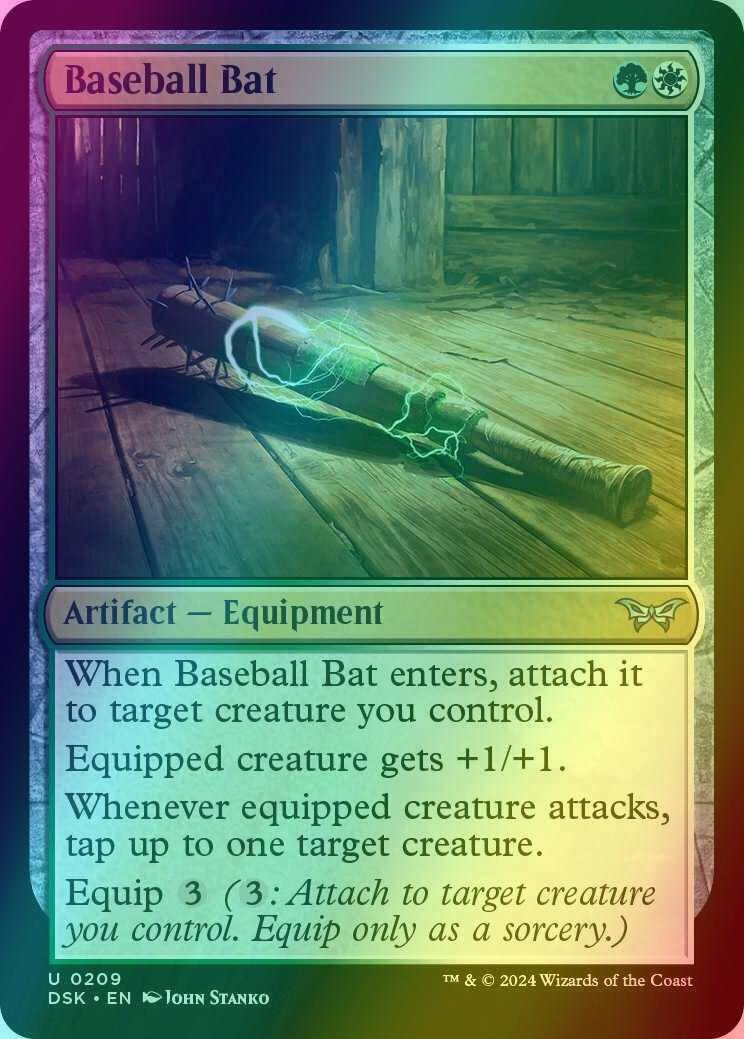 Baseball Bat [209] [Duskmourn: House of Horror] [Foil]
