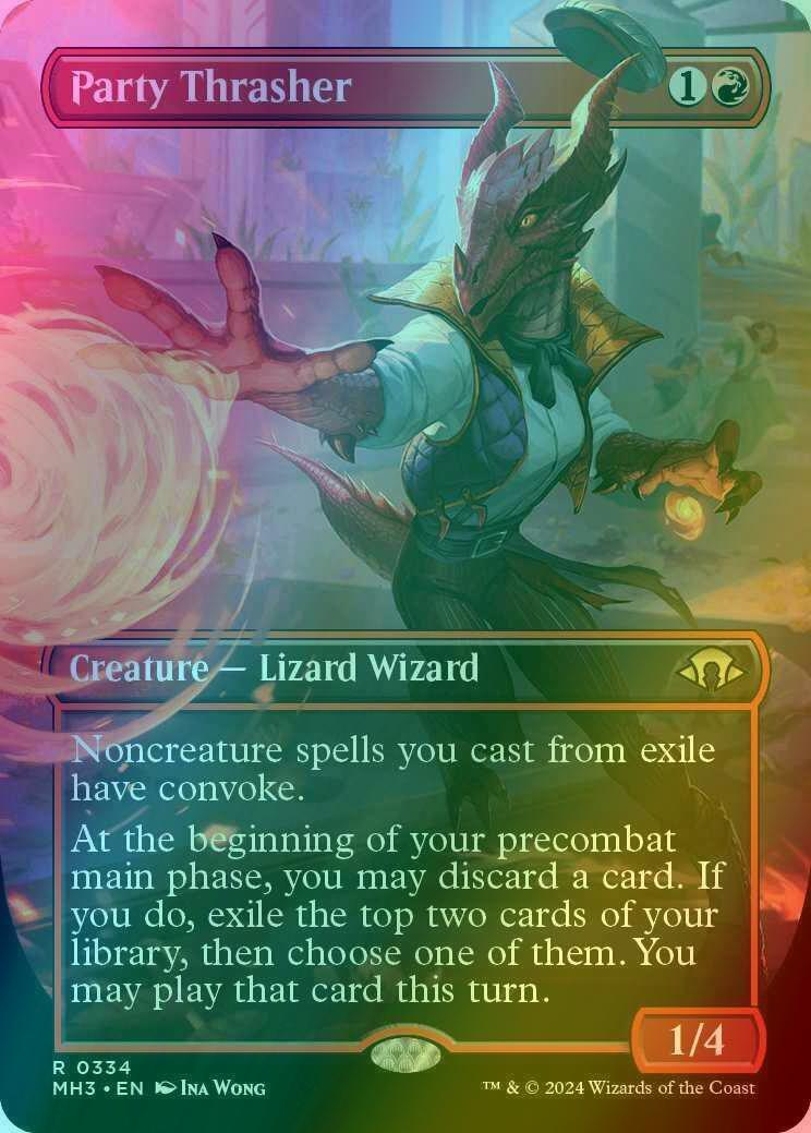 Party Thrasher [334] [Borderless] [Modern Horizons 3] [Foil]