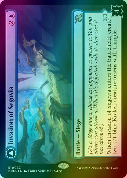 Invasion of Segovia // Caetus, Sea Tyrant of Segovia [63] [March of the Machine] [Foil]