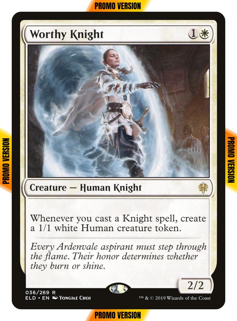 Worthy Knight [36p] [Promo Pack] [Throne of Eldraine Promos] [Non-Foil]