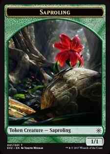 Saproling Token (T1) // Treasure Token (10) [Explorers of Ixalan] [Non-Foil]