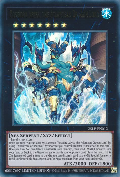 Poseidra Abyss, the Atlantean Dragon Lord - 25LP-EN012 - Ultra Rare - Limited