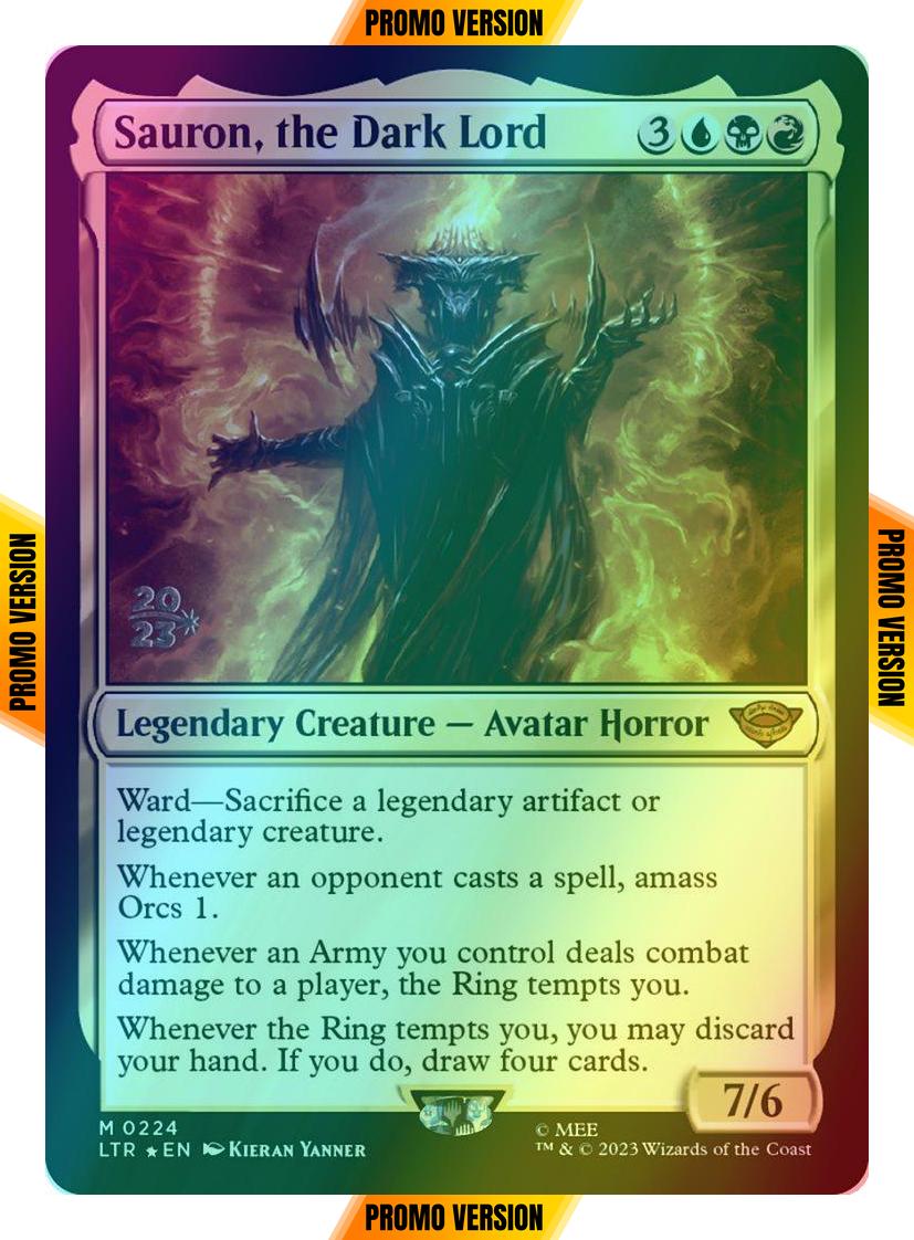 Sauron, the Dark Lord [224s] [Prerelease] [The Lord of the Rings: Tales of Middle-earth: Promos] [Foil]