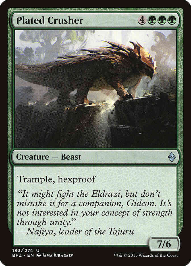 Plated Crusher [183] [Battle for Zendikar] [Non-Foil]
