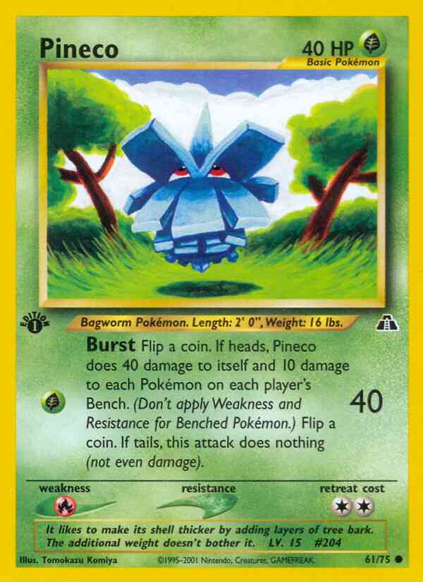 Pineco - 61/75 - Common - 1st Edition [neo2-61] [Non-Holo]