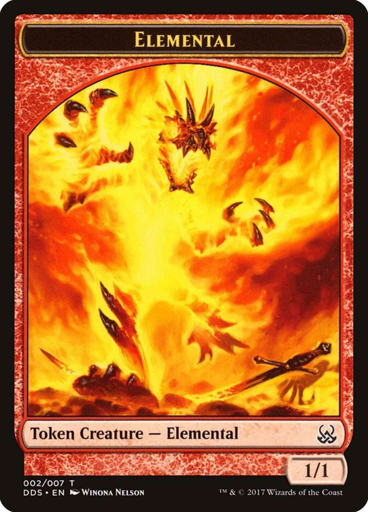 Elemental Token [02] [Duel Decks: Mind vs. Might Tokens] [Non-Foil]