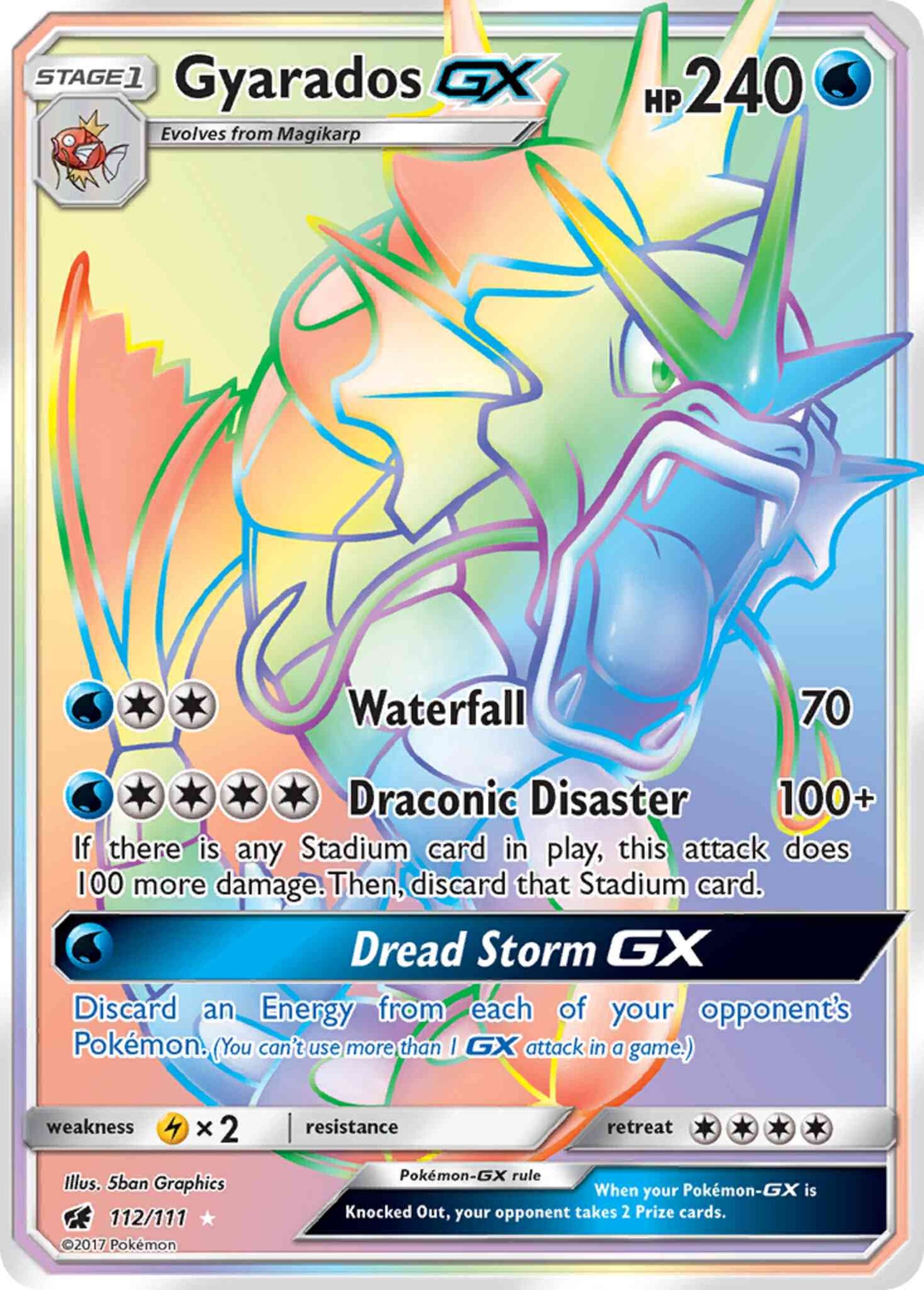 Gyarados-GX - 112/111 - Rare Secret [sm4-112] [Secret]