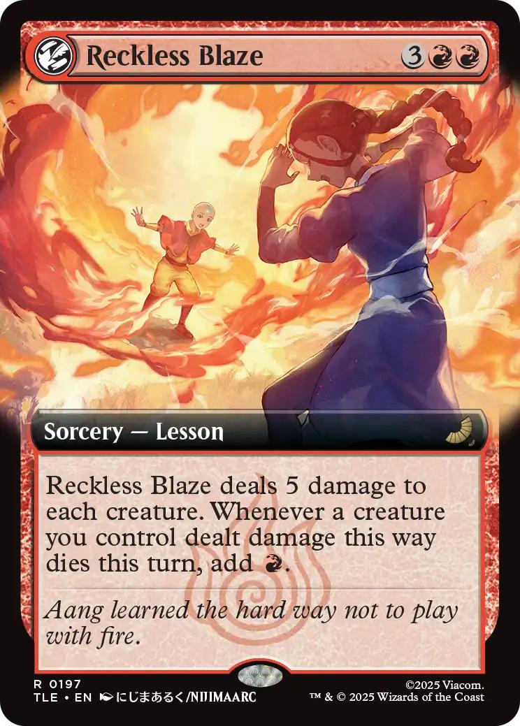 Reckless Blaze [197] [Extended Art] [Avatar: The Last Airbender Eternal] [Non-Foil]