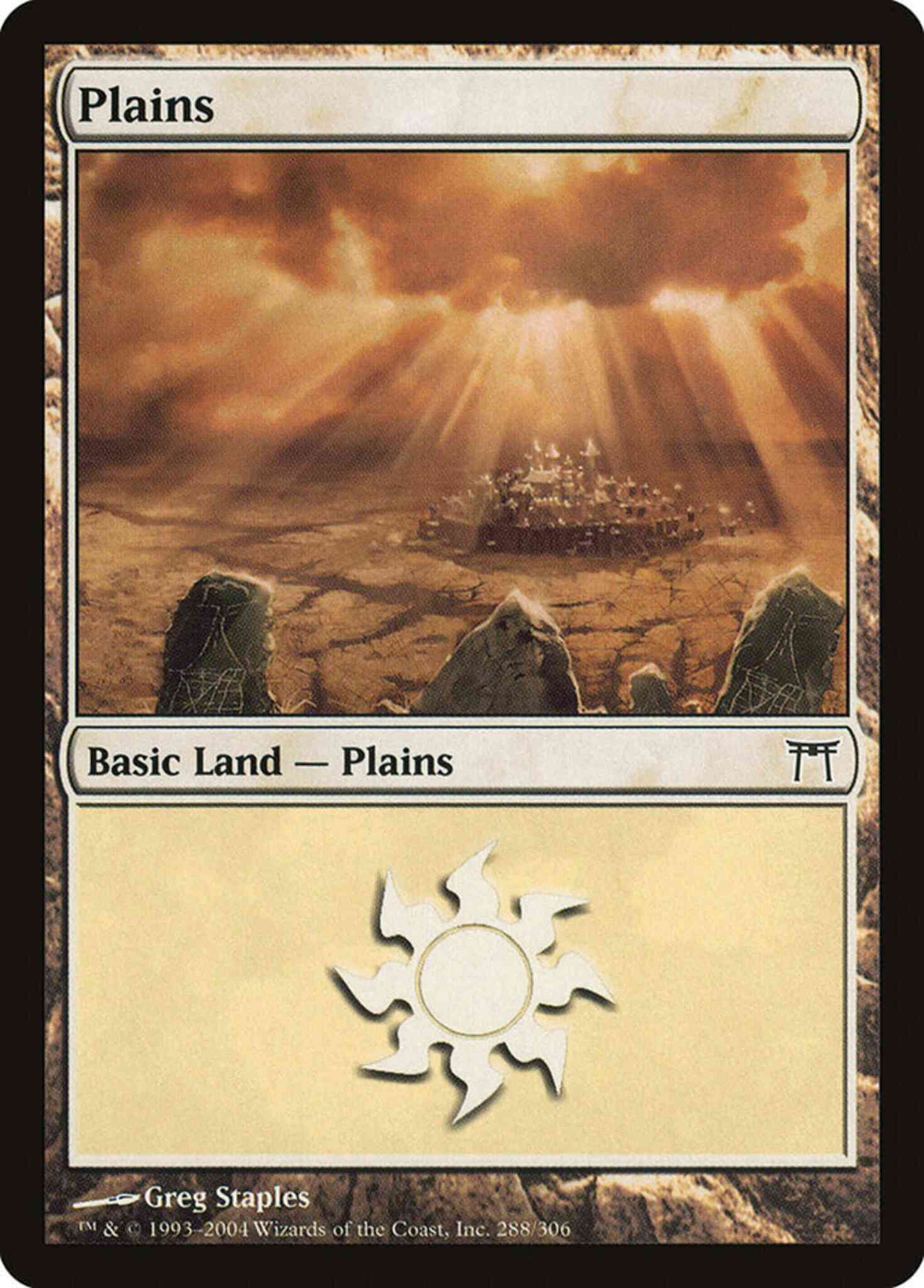 Plains [288] [Champions of Kamigawa] [Non-Foil]
