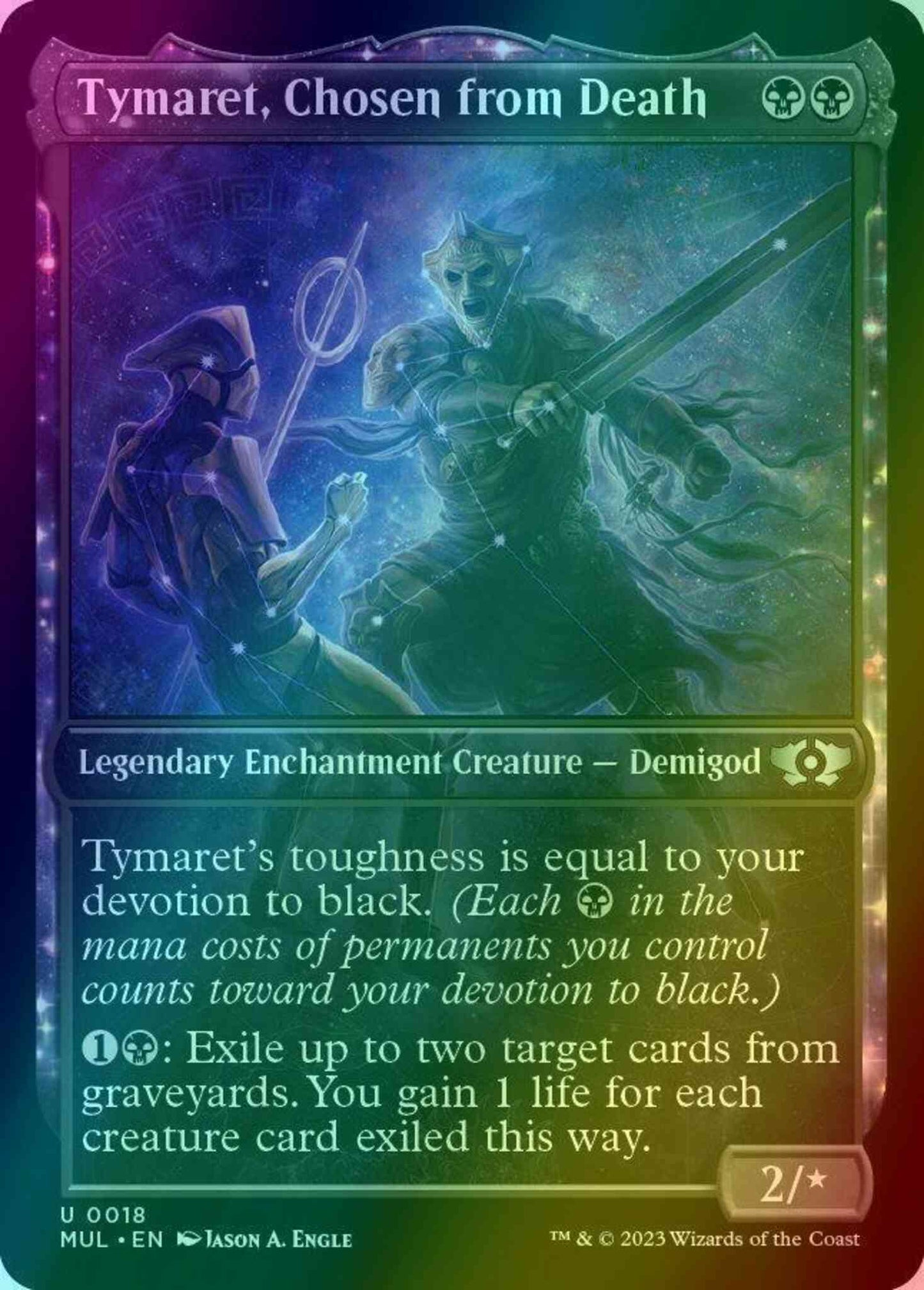 Tymaret, Chosen from Death [18] [Planar Showcase] [Multiverse Legends] [Foil]