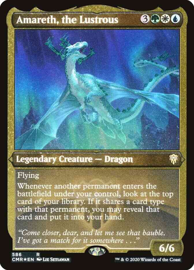 Amareth, the Lustrous [586] [Commander Legends] [Etched Foil]