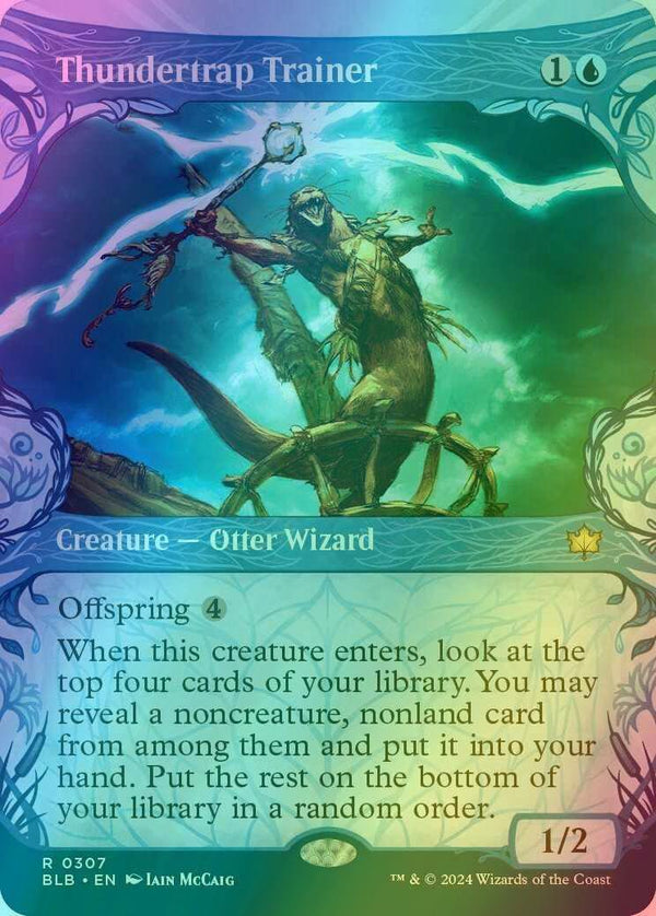 Thundertrap Trainer [307] [Woodland Showcase] [Bloomburrow] [Foil]