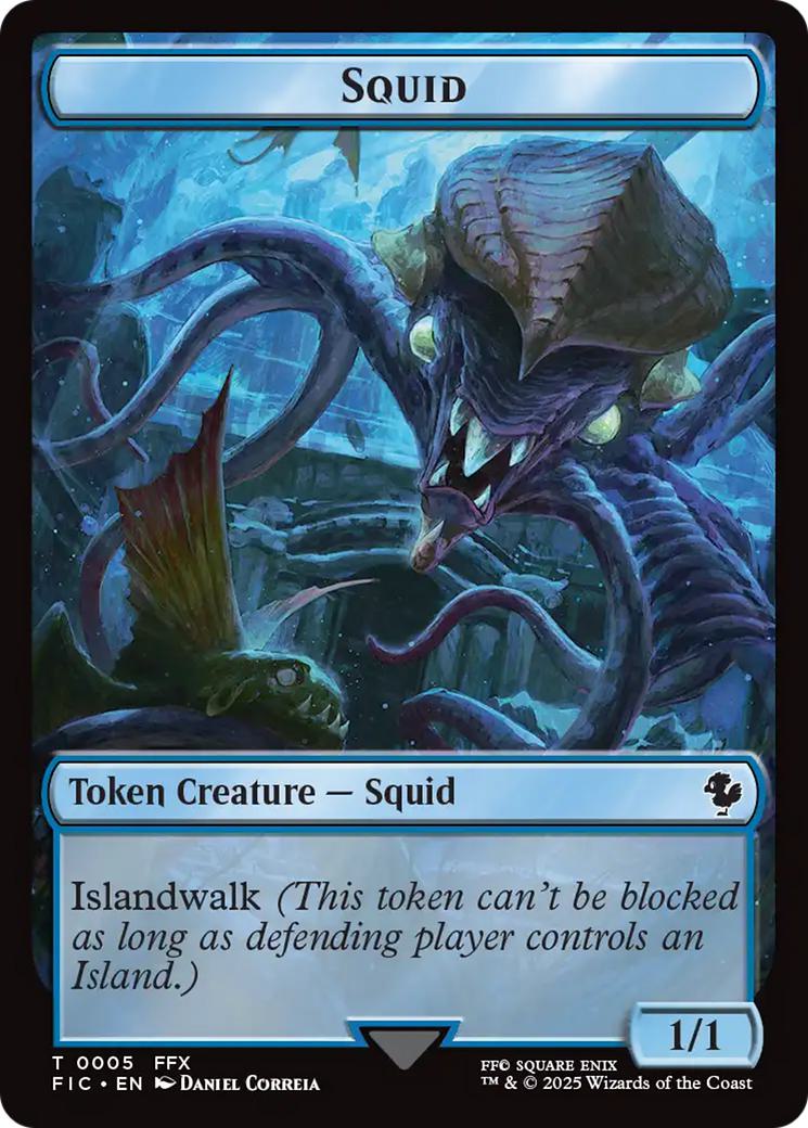 Spirit Token (03) // Squid Token (05) [FINAL FANTASY: Commander: Tokens] [Non-Foil]