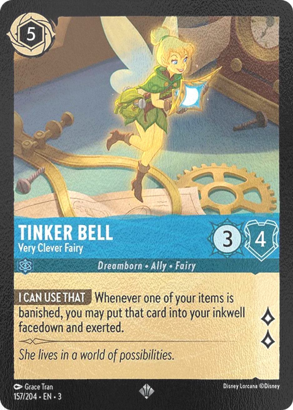 Tinker Bell - Very Clever Fairy - 157/204 [Into the Inklands] [Cold Foil]