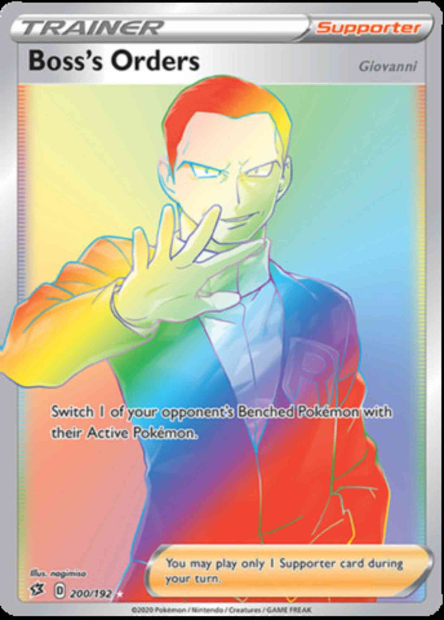 Boss's Orders (Giovanni) - 200/192 - Rare Secret [swsh2-200] [Secret]