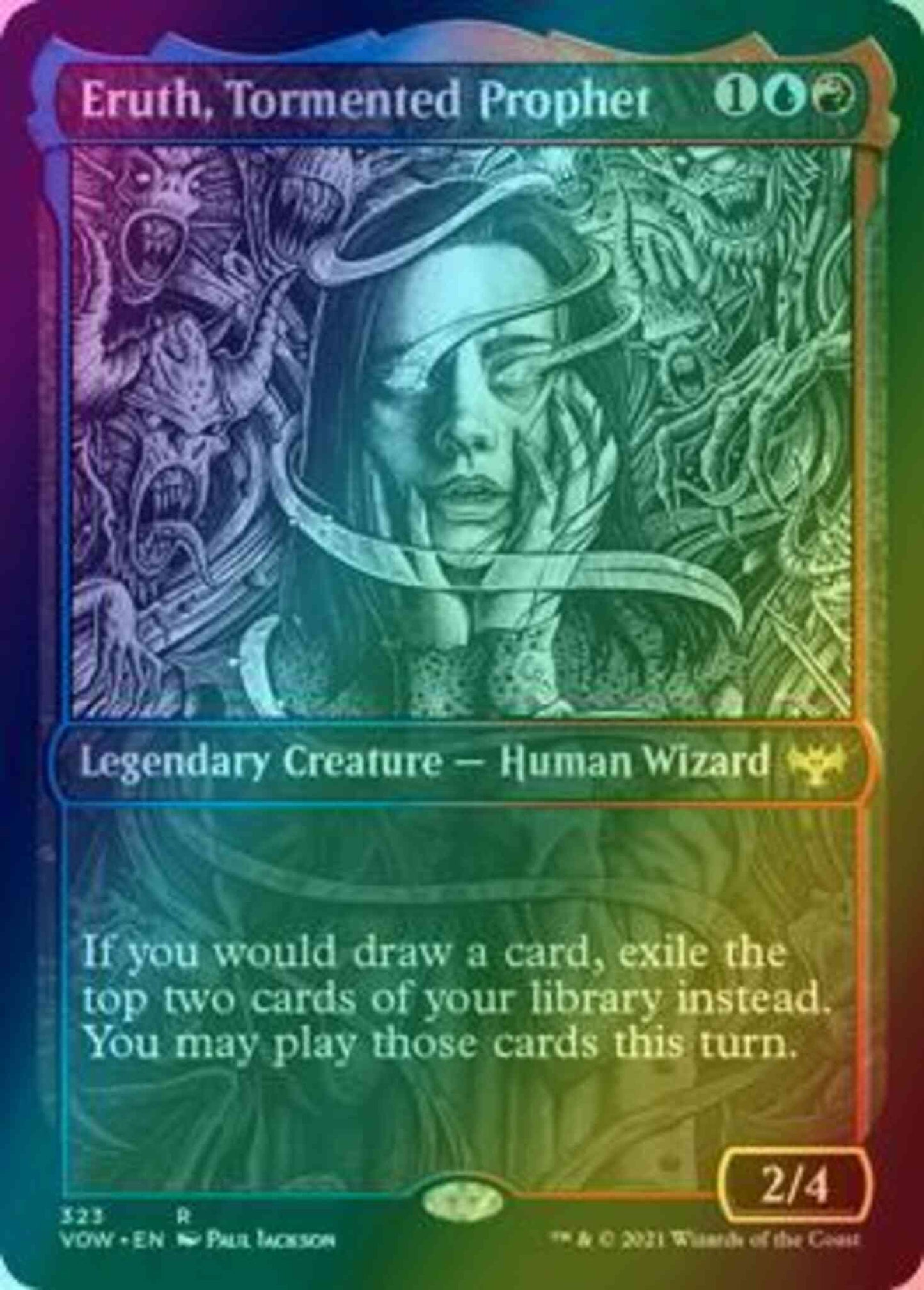 Eruth, Tormented Prophet [323] [Eternal Night Showcase] [Innistrad: Crimson Vow] [Foil]