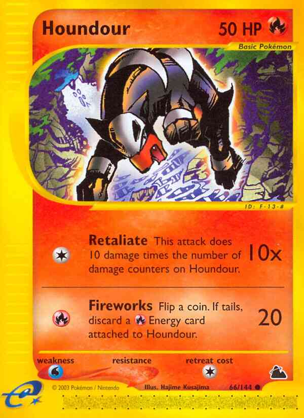 Houndour - 66/144 - Common [ecard3-66] [Non-Holo]