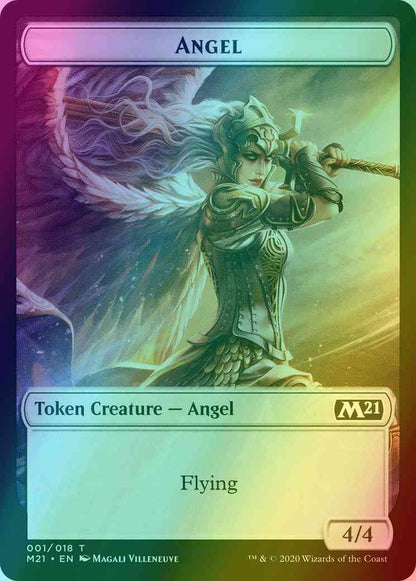 Angel Token (01) // Knight Token (04) [Core Set 2021 Tokens] [Foil]