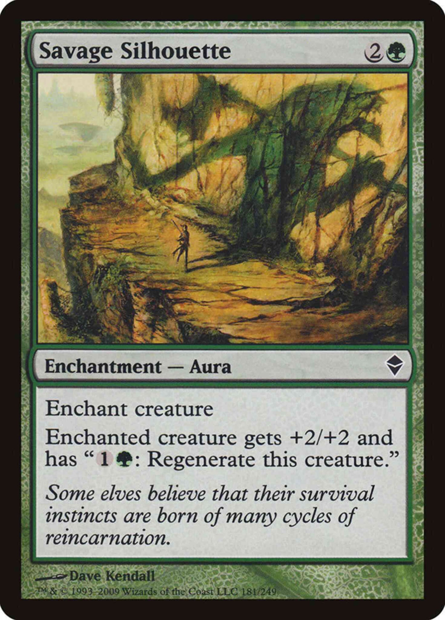 Savage Silhouette [181] [Zendikar] [Non-Foil]
