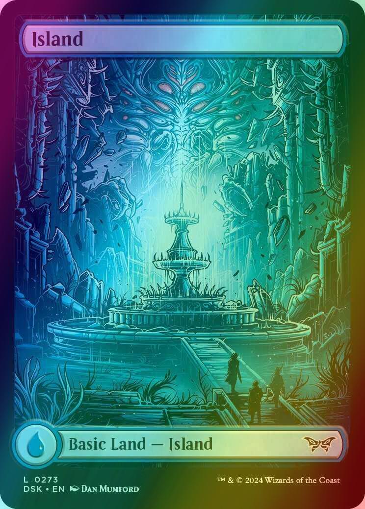 Island [273] [Full Art] [Duskmourn: House of Horror] [Foil]