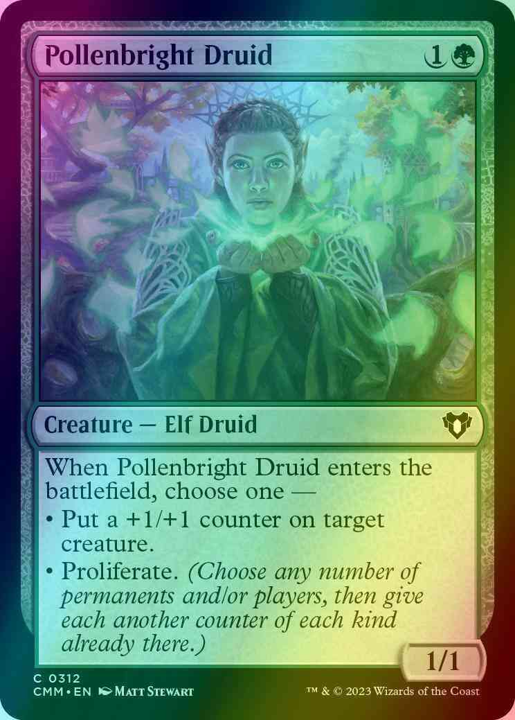Pollenbright Druid [312] [Commander Masters] [Foil]
