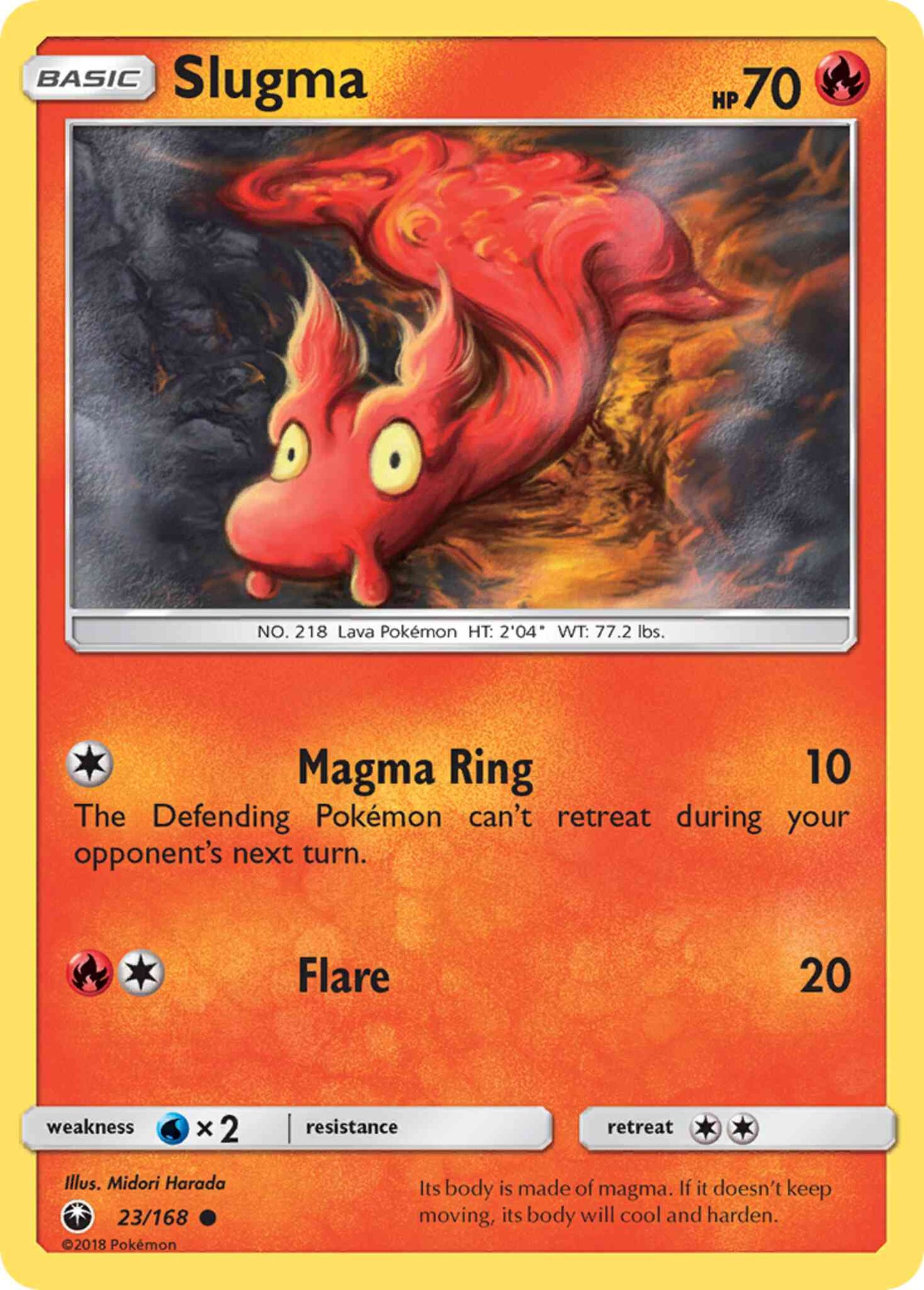 Slugma - 23/168 - Common [sm7-23] [Non-Holo]