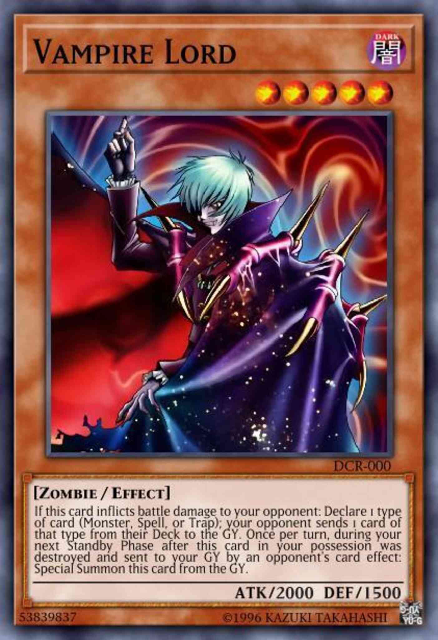 Vampire Lord - SD2-EN003 - Common - Unlimited
